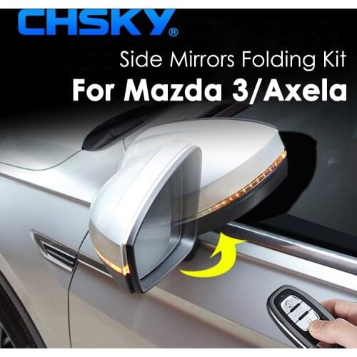 CHSKY Car Side Mirror Folding Kit for Mazda 3 Axela 2013-Now Auto Side Mirror Folding System Rear View Mirror fold Car Styling