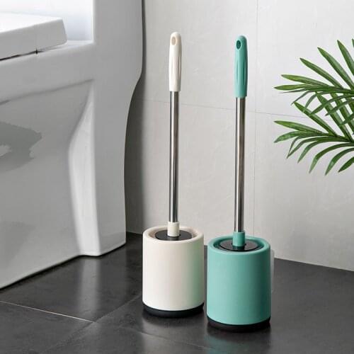 Toilet Brush Stainless Steel Holder Cleaning Brush For Toilet Wall Hanging Household Floor Cleaning Bathroom Accessories