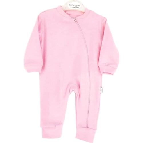 Zipper Baby Jumpsuit-Pink