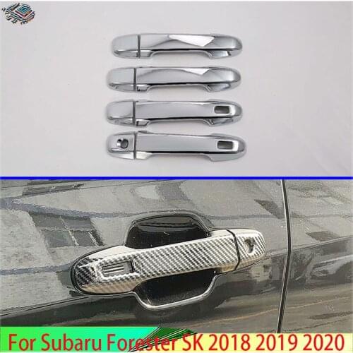 For Subaru Forester SK 2019 Decorate Accessories ABS Door Handle Cover Catch Cap Trim Molding Accessories