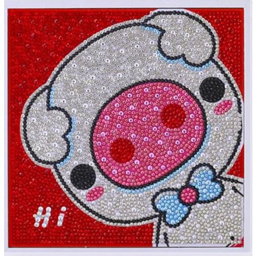 HUACAN 5D Diamond Painting Cartoon Special Shaped Diamond Embroidery Horse Rhinestone Drill DIY Children Panting 20x20cm