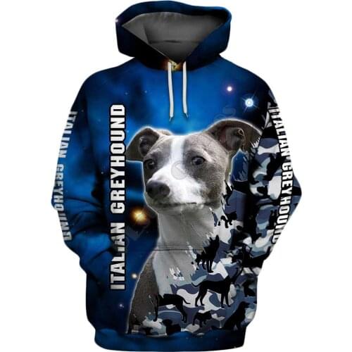 Italian Greyhound 3D Hoodies Printed Pullover Men For Women Funny Animal Sweatshirts Fashion Cosplay Apparel Sweater