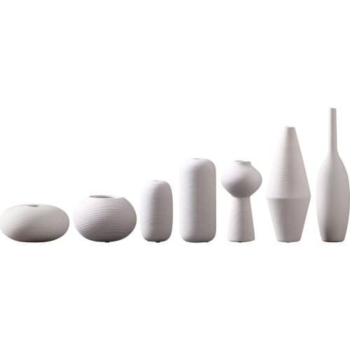 Ceramic Flower Vases, Decorative Tall Short Dry Floral Vase, Planter pot Indoor Tabletop Centerpieces, Plants Vase Sculpture