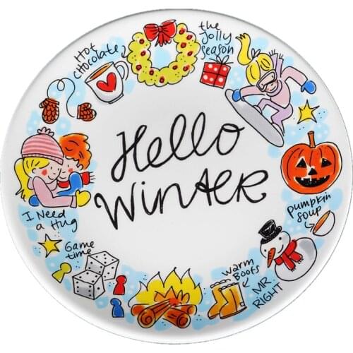 Creative Ceramic Tableware Exported To Holland Cartoon Flat Plate Breakfast Steak Dish Creative Decoration Plate