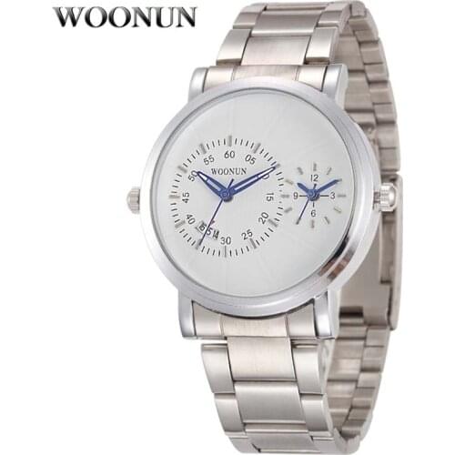 2020 Hot Selling Watches Men Fashion Sport Watches Stainless Steel Band Quartz Wristwatches Men Dual Dial Watches Mens Gifts