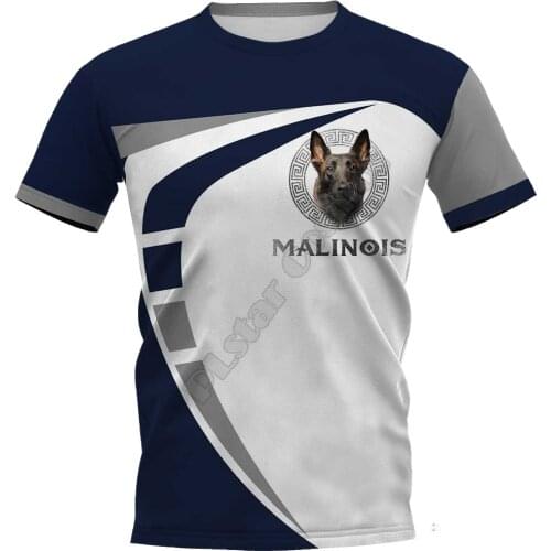 Malinois 3D Printed t shirts women for men Summer Casual Tees Short Sleeve T-shirts Funny Animals Short Sleeve 02