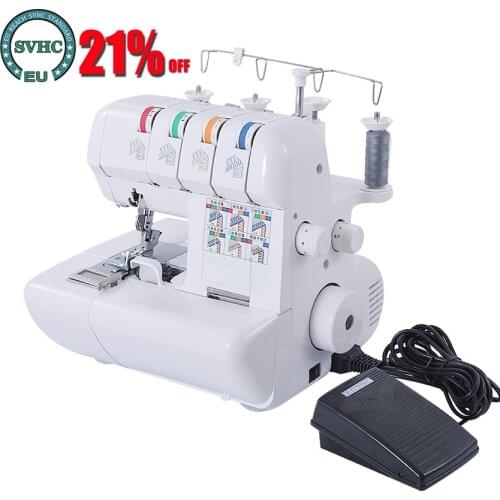 Multifunction Household Manual Sewing Machine 110V/220V Overlock Sewing Machine Hand Tools Overedger With 2/3/4 Thread