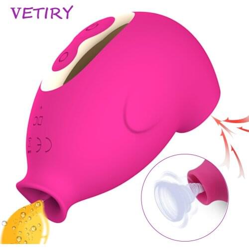 Clit Sucker Vibrator Tongue Vibrator for Women Nipple Sucking Blowjob Clitoris Stimulator Etotic Sex Toys Female Masturbator