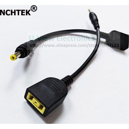 NCHTEK DC 4.0x1.7MM Male To Square Female Connector Cable For Lenovo IdeaPad Connector Charger Adapter/Free DHL Shipping/100PCS