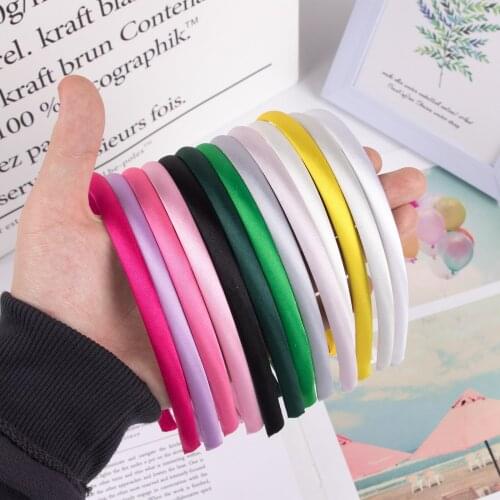 XIMA 3pcs/lot Fashion Satin Hairbands Girls Headbands for Bows Flower DIY Handmade Hair Accessories