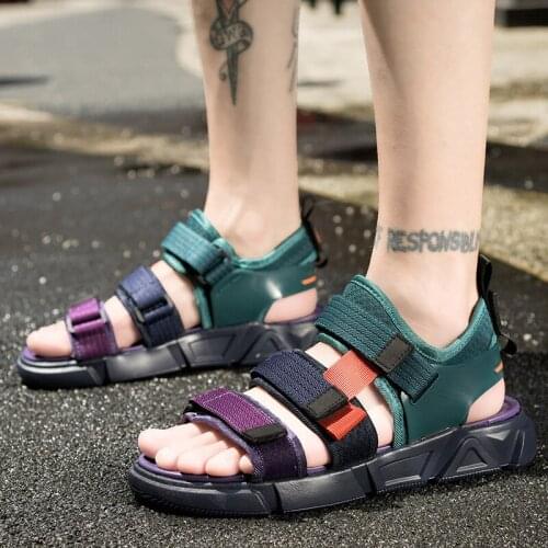 Fashion Sandals 2021 summer men Shoes Breathable Slippers Non-slip Sandals