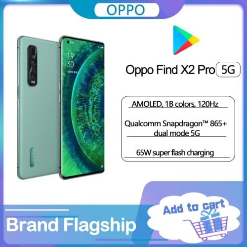 Original Official OPPO Find X2 Pro 5G 12GB 256GB Smartphone 6.7inch Snapdragon 865 Rear Camera 48MP + 48MP + 13MP 4260mAh NFC