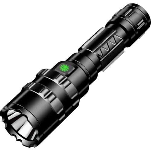 Super Bright LED Flashlight USB Torch L2 Power 18650 Rechargeable Green Red Waterproof Lamp Hunting Camping Outdoor