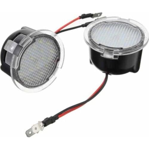 2020 2Pcs LED Under Side Mirror Puddle Light for Ford Edge Fusion Flex Explorer Mondeo Taurus F-150 Expedition