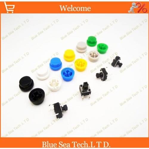 200 Pcs Tactile Push Button Switch Cap,micro Switch button Cap for 6*6*7.3mm button switch, Parcel is not include the switch