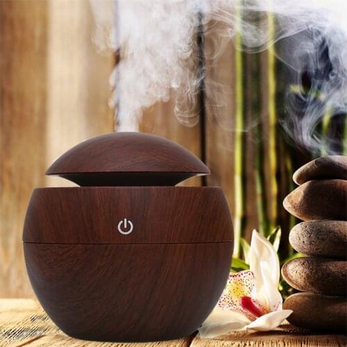 Home USB Aroma Essential Oil Diffuser Ultrasonic Humidifier Air mini Purifier 7 Color Change LED Night light for Office Home