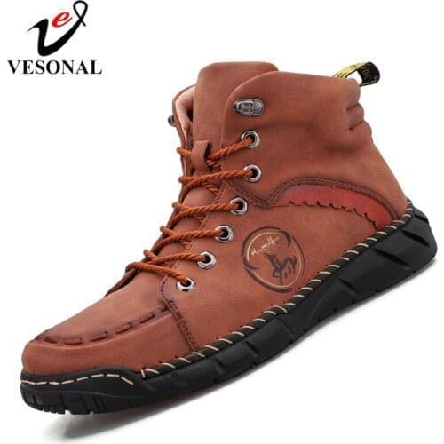 VESONAL Men's Classic Boots
