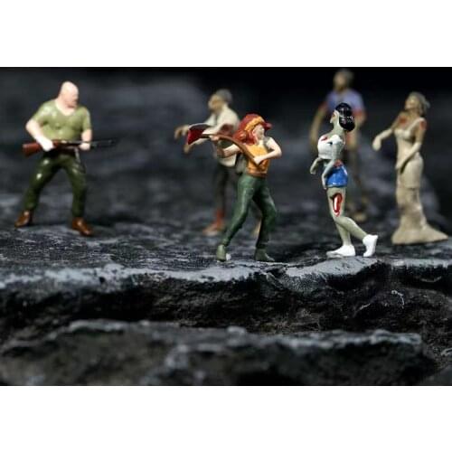 1/64 Zombie Apocalypse Diorama Action Figures