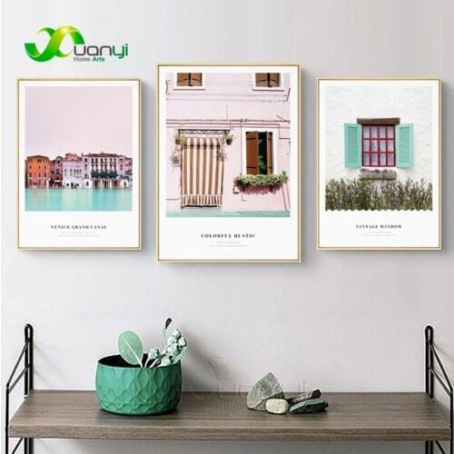 1Pcs Modern Nordic Landscape Canvas Art Prints Poster Nordic Style Kids Decoraction Wall Decor Art Picture For Kitchen Unframed