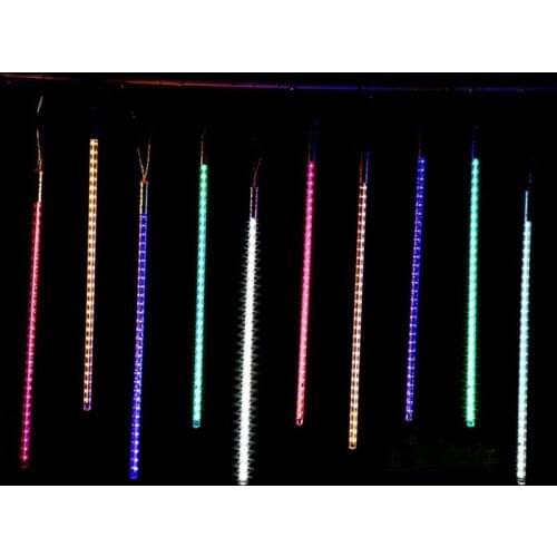 10set/lot 10Tubes String 50cm 2835SMD 520LEDs Meteor Shower Rainfall Light Party Lamp cascading Christmas Xmas Garden tree Decor