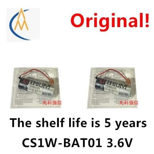 2PCS Omron original cs1w-bat01 3.6V PLC industrial control lithium battery equipment machine tool water pump machine general
