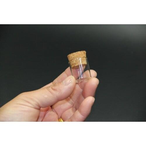 20pcs/lot 22*25mm Mini Glass Bottles Cork Stopper Test Tube Jars Bottles Sand Liquid Food Eco-Friendly Glass Bottle Containers