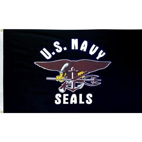 90*150cm US U.S. Navy Seal Seals Black Flag for decoration