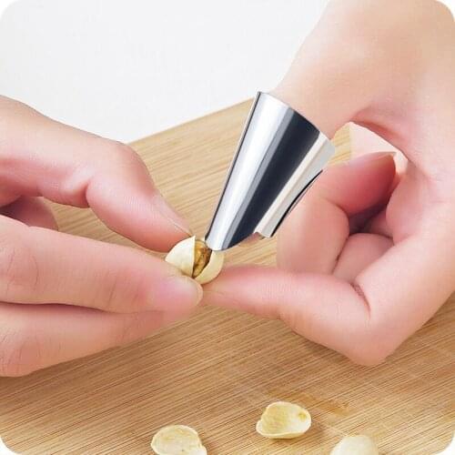 Peeling Artifact, Peeling And Picking Vegetables Finger Guard, Peeling Tool, Iron Nail Cover, Stainless Steel Hand Guard