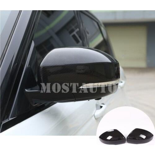 Carbon Fiber Style Rearview Mirror Cover For Land Rover Discovery 5 LR5 L462 2017-2021 2pcs Car Accessories Interior Car Decor