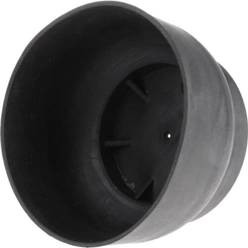 Black Rubber Tank Boots Base Protection for Flat Bottom Aluminum Tank Round