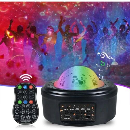 DJ Disco Projector LED Lights Bluetooth Music Sound controller Lamp Strobe Laser Stage Lighting for Bar KTV Club Party