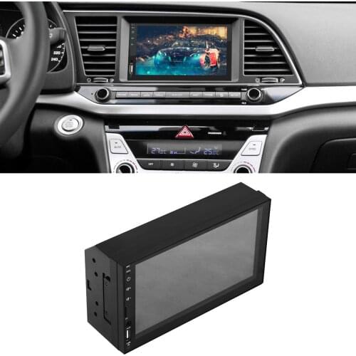 Double Din Car Stereo Bluetooth Car Audio, 7 ''Capacitive Touch Screen Car Radio Support FM/USB/TF with Remote Control