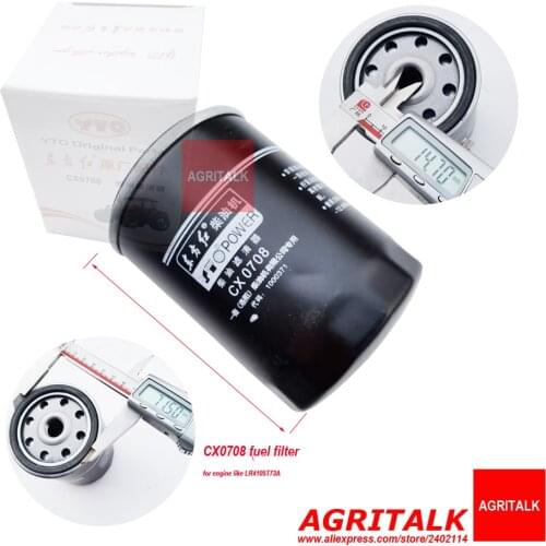 Fuel filter element / Oil filter element for Yituo engine like LR410573A , part number: CX0708 / JX0811A