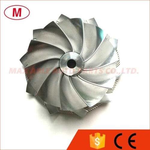 GT3584R GEN II 67.30/84.44mm 10+0 blades High Performance Turbo Aluminum 2618/Point Milling/Turbocharger Billet compressor wheel