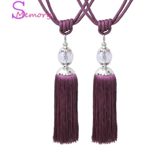 Crystal hanging ball Curtain Tieback Clips Buckle Tie Back Straps Holders Accessories Home Decoration