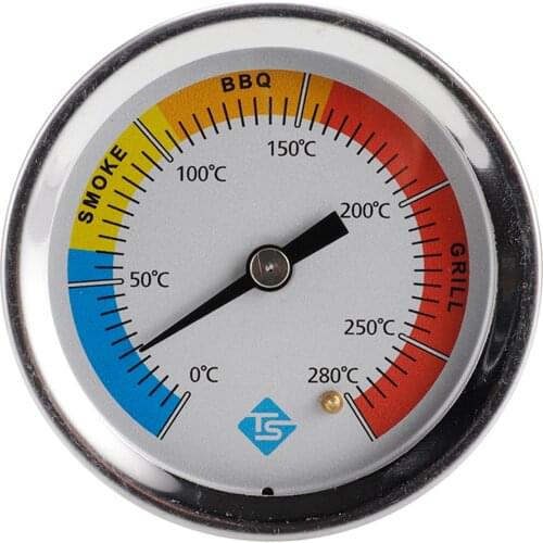 KKmoon Stainless Steel Thermometer Bi-Metal Thermometer Dial Thermometer 0~280℃ for Grill Barbecue Smoker Oven