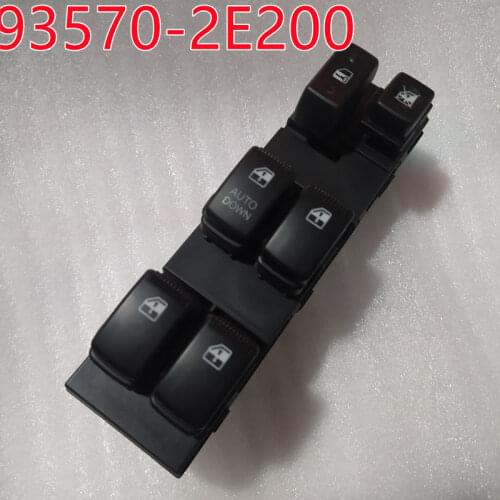 Button Switch Front Left Side Master Power Window Switch Fits for Hyundai Tucson 05-08 93570-2E200 car switch relay 935702E200