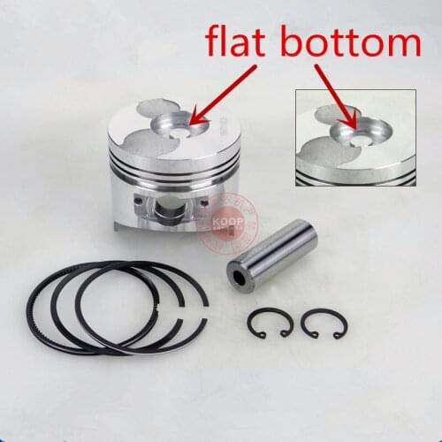 Piston kit 70mm (flat bottom) for Chinese 170F diesel engine piston+ring+ pin+ clip replacement