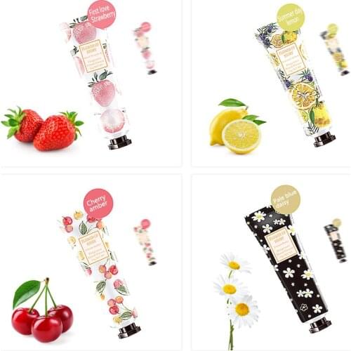 10PCS Fruit Flower Flavors Portable Nourish Hand Cream Hand Lotions Nourishing Anti-Aging Hand Feet Care Cream Men Womem Winter