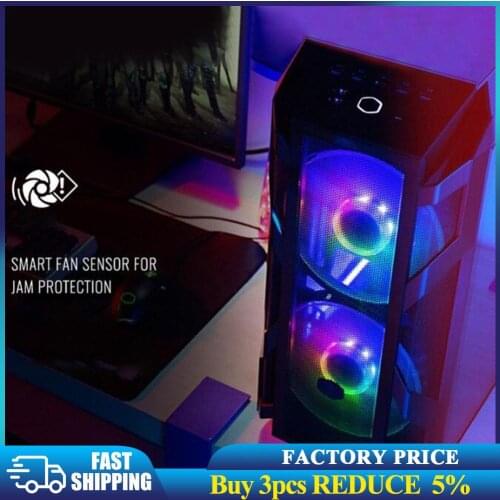 MF200R RGB PC Case Fan 200mm 12V 3 Pin Quiet Cooling Fan Cooler Addressable RGB Quiet Computer Chassis Heatsink Radiator