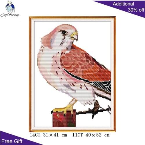 Joy Sunday Eagle Cross Stitch DA228 14CT 11CT Stamped and Counted Home Decoration Eagle Needle Art Craft Cross Stitch Kits