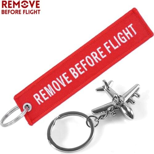 AviationGift Key Chains Freedom Key Chain Tag Label Embroidery Keychains with Metal Plane Keyring for Men Gifts Car Key Rings