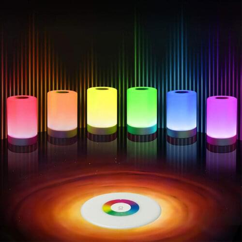 LED Touch Control Night Light Rechargeable Dimmable Smart Induction Lamp RGB Color Change Bedside Portable Decor Light Gifts