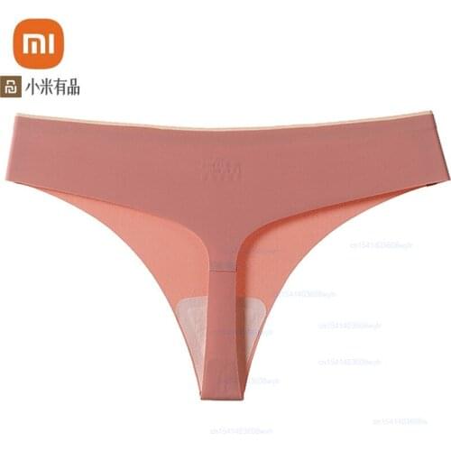 3pcs Xiaomi Sexy Woman Underwear G-string Seamless Silk Panties Mulberry Silk Thongs Female Underpants Lady Sports T-back Briefs