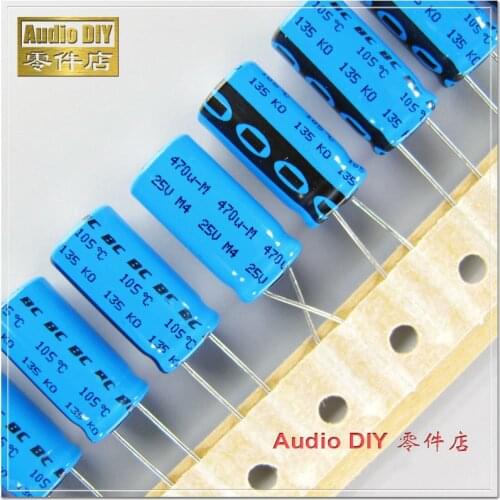 10PCS/50PCS BC 135 Series 470uF 25V 25v470uf Electrolytic Capacitor