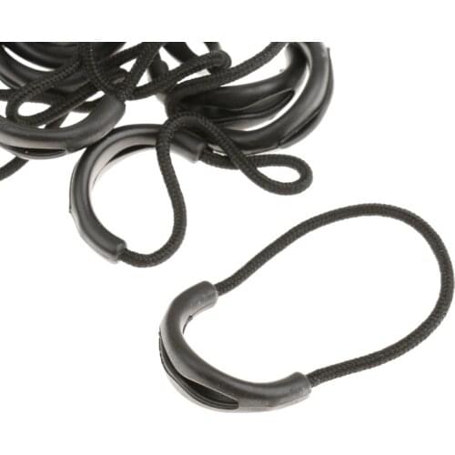 10x Zipper Pulls Cord Ends Lock Zip Puller Fastener Slider Replacement DIY