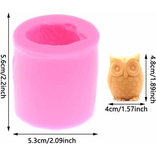 3D Silicone Owl Flower Box Ball Candle Mold Resin Mold For DIY Candle Handmade Craft Making Plaster Wax Candle Mould 9 Styles