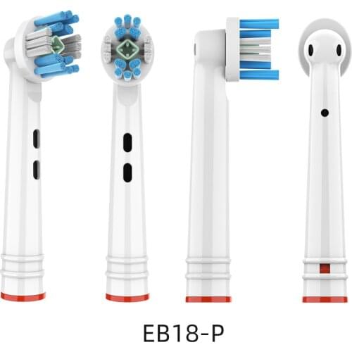 4pcs EB-18P Replacement Brush Heads For Oral-B Toothbrush Heads Advance Power/Pro Health Electric Toothbrush Heads