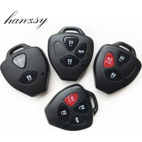 5Pcs 2/3/4 Buttons Remote key Fob Case For Toyota Camry Corolla RAV4 Avalon Venza Reiz Crown No Blade Car key shell Cover