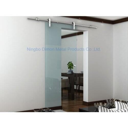 Dimon High Quality Hot Sell Stainless Steel 304 Satin Glass Sliding Door Hardware DM-SDG 7002 Without Bar